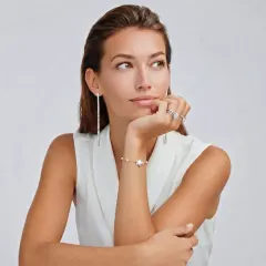 Pearl Harmony Bracelet, Gold Vermeil Gift for Her thumbnail 2