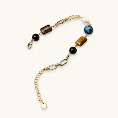 Earth Elements Bracelet: 14K Gold Plated Gift for Her thumbnail 2