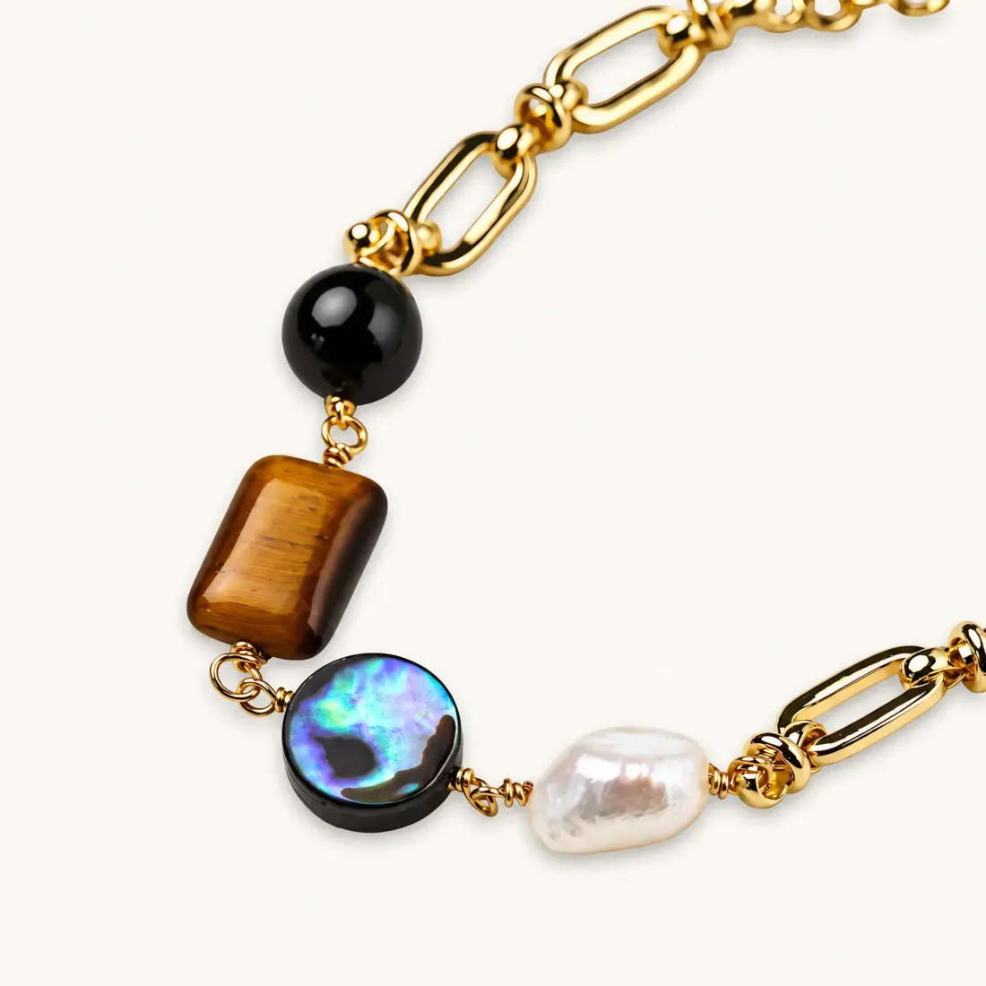 Earth Elements Bracelet: 14K Gold Plated Gift for Her — photo 3