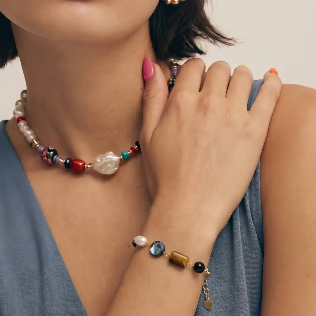 Earth Elements Bracelet: 14K Gold Plated Gift for Her — photo 5