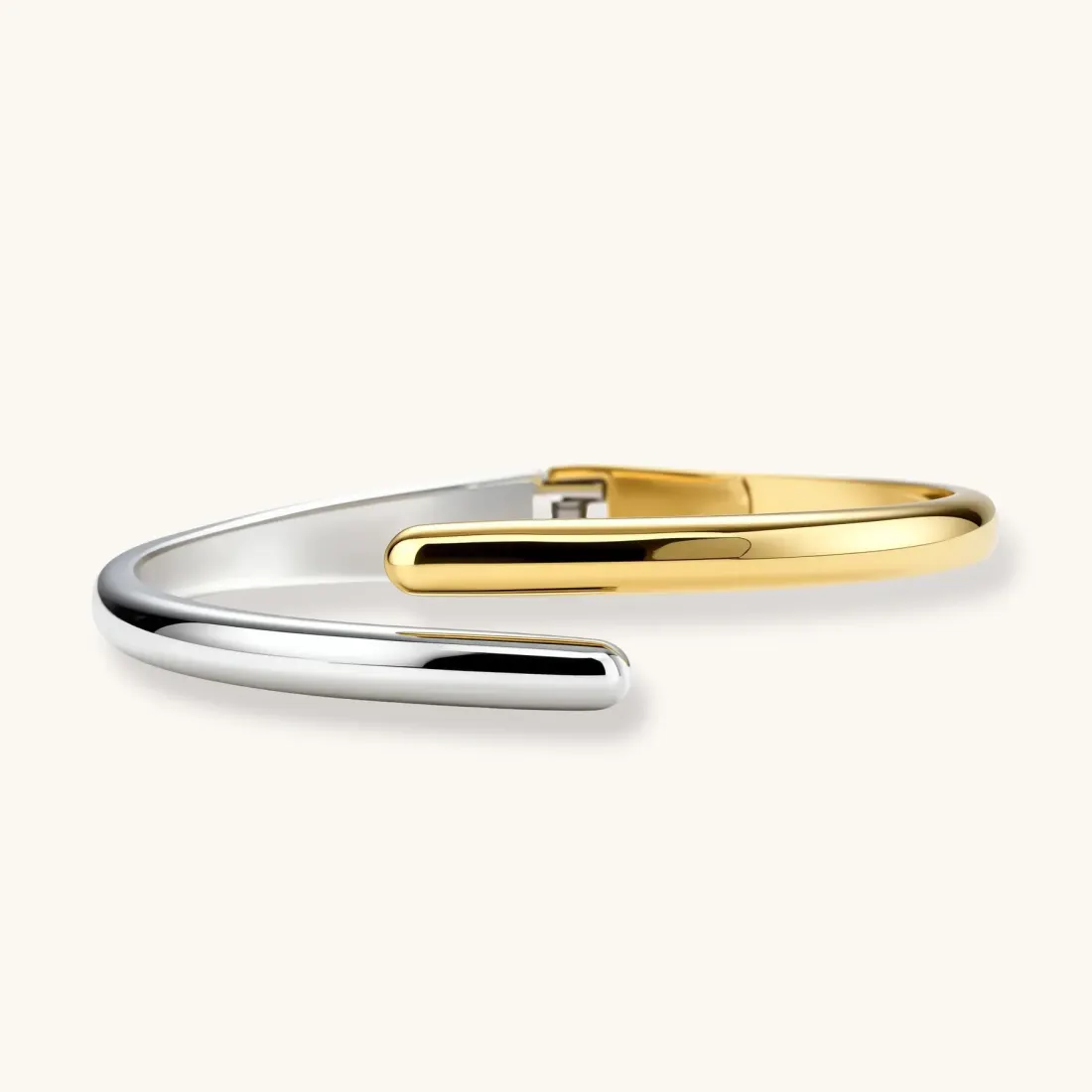 Duality Bypass Cuff Bracelet: Gift for Her