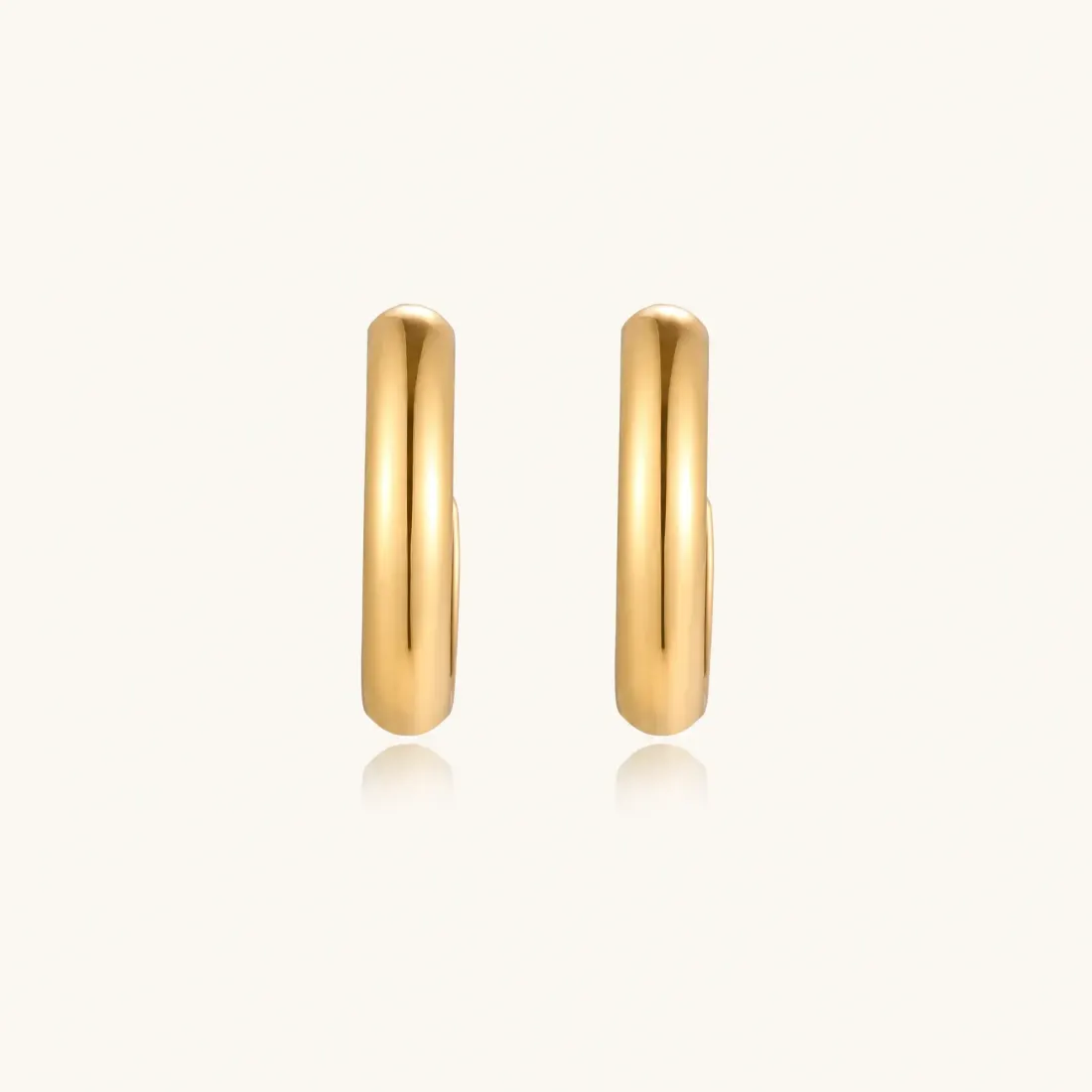 Golden Hour Earring Set: Chunky Gold Hoops Gift for Her — photo 3