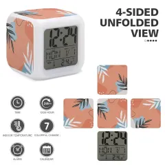 Custom Photo Alarm Clock, Color Changing LED Cube with Date and Temperature thumbnail 5