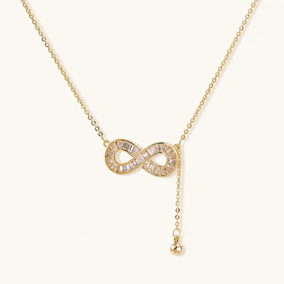 Infinity Sparkle Necklace: Gold Plated Gift for Her