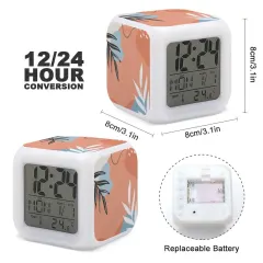 Custom Photo Alarm Clock, Color Changing LED Cube with Date and Temperature thumbnail 6