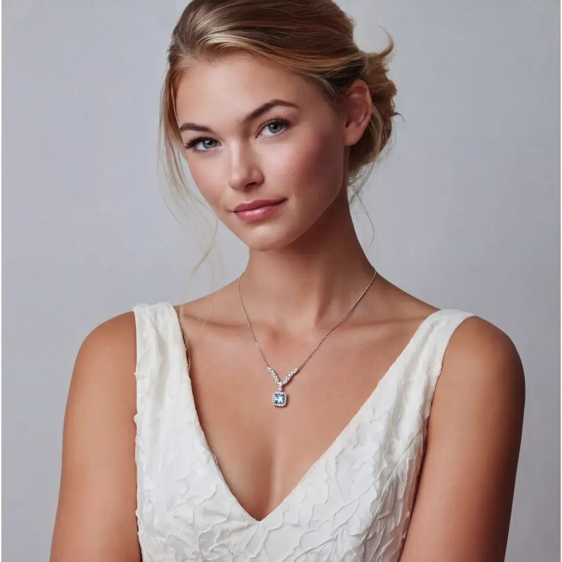 Celestial Arc Moissanite Necklace, 0.5 Ct Gift for Her — photo 5