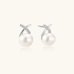 Luminous Pearl Drop Earrings Gift for Her thumbnail 1