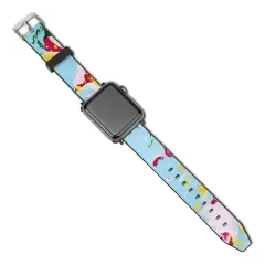 Custom Apple Watch Band, Personalized PU Leather Photo Strap, 42mm and 44mm thumbnail 4