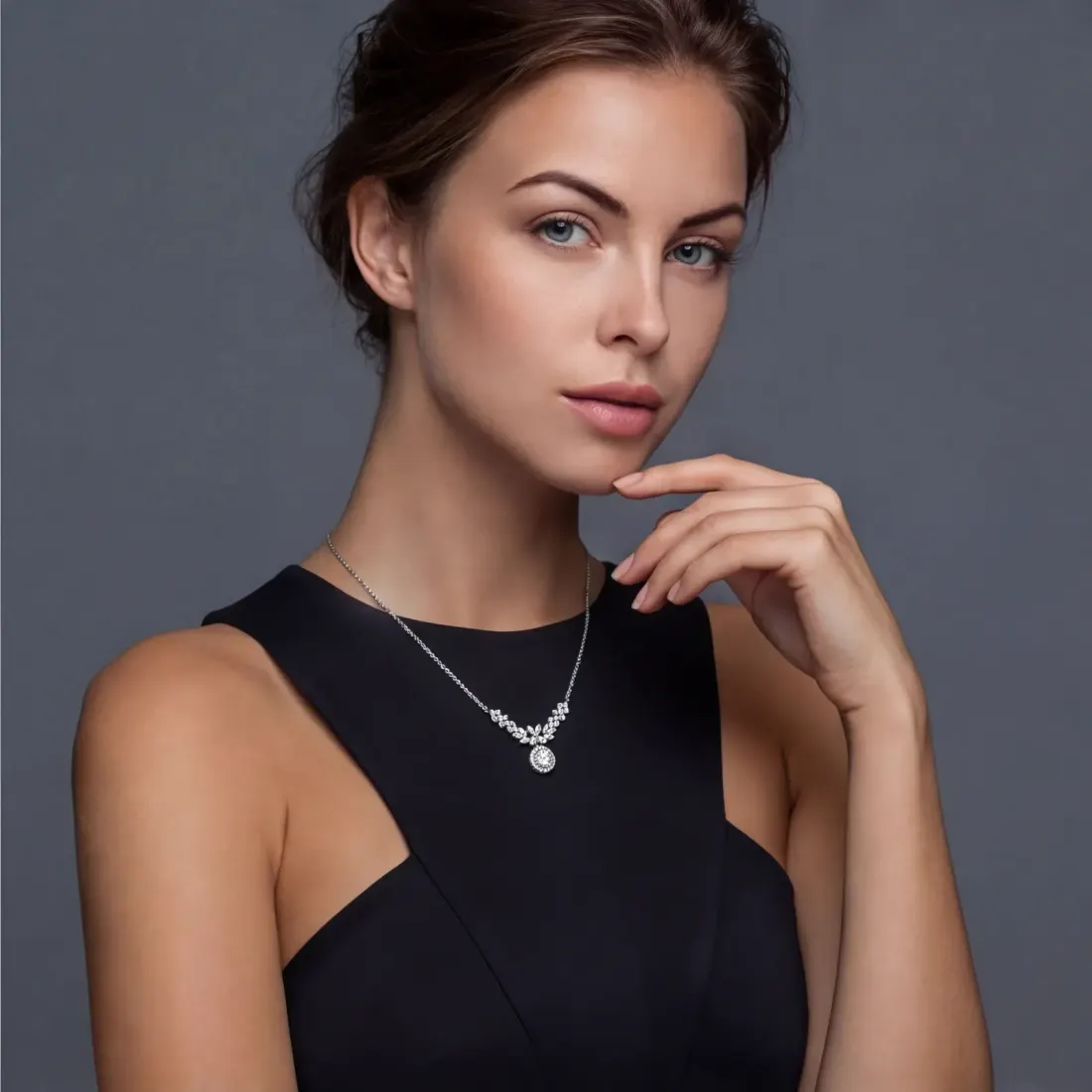 Celestial Wings Statement Necklace: Moissanite Gift for Her — photo 4