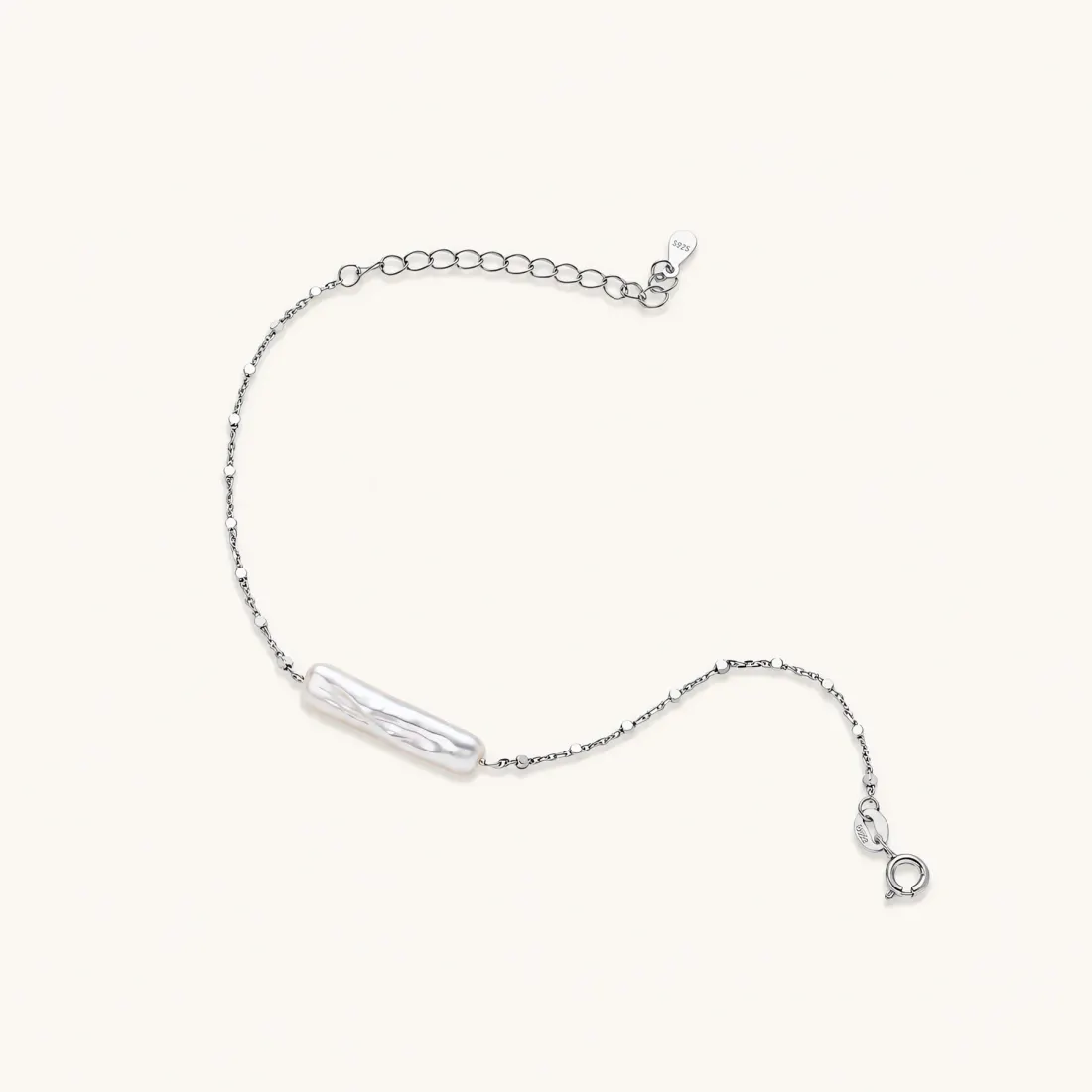 Baroque Pearl Chain Bracelet: Unique Gift for Her — photo 2