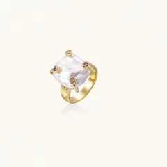 Baroque Pearl Statement Ring Gift for Her thumbnail 1