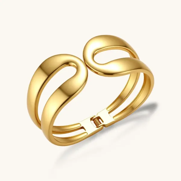 Gold Cuff Bracelet for Her: Unique Gift Idea