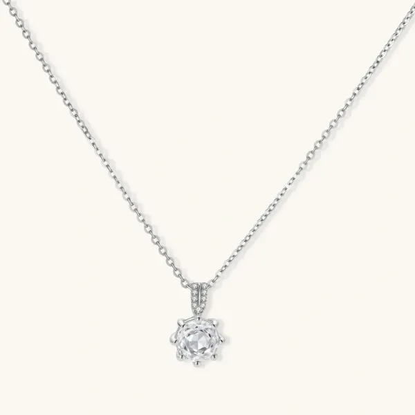 Crystal Clarity Pendant Gift for Her, 925 Sterling Silver