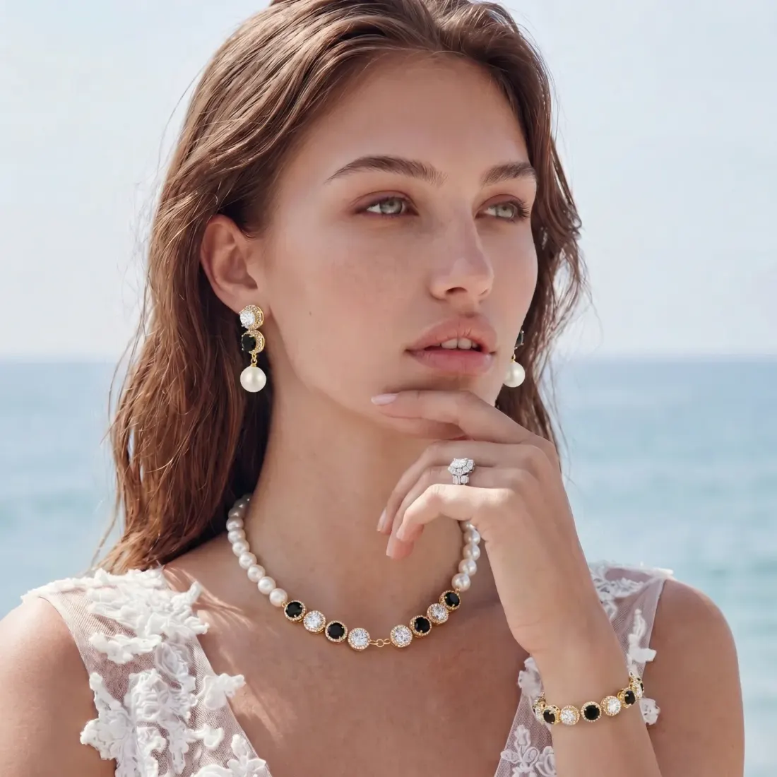Noir Luxe Set: 14K Gold Plated Gift for Her — photo 6