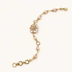 Baroque Pearl Bloom Bracelet, Unique Gift for Her thumbnail 2