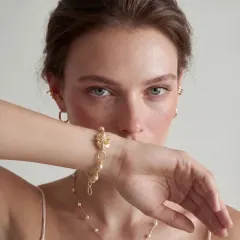 Baroque Pearl Bloom Bracelet, Unique Gift for Her thumbnail 4