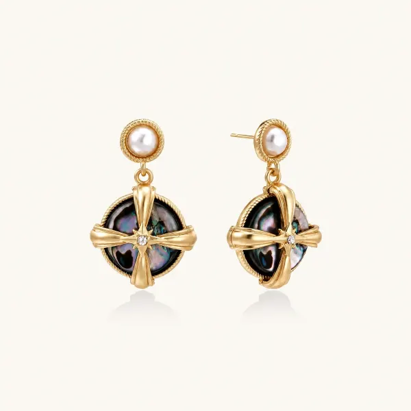 Pearl Drop Earrings, Ocean-Inspired Gift for Her