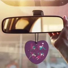 Car Air Freshener (Five Pcs)(Love Form/Rhombus) thumbnail 2