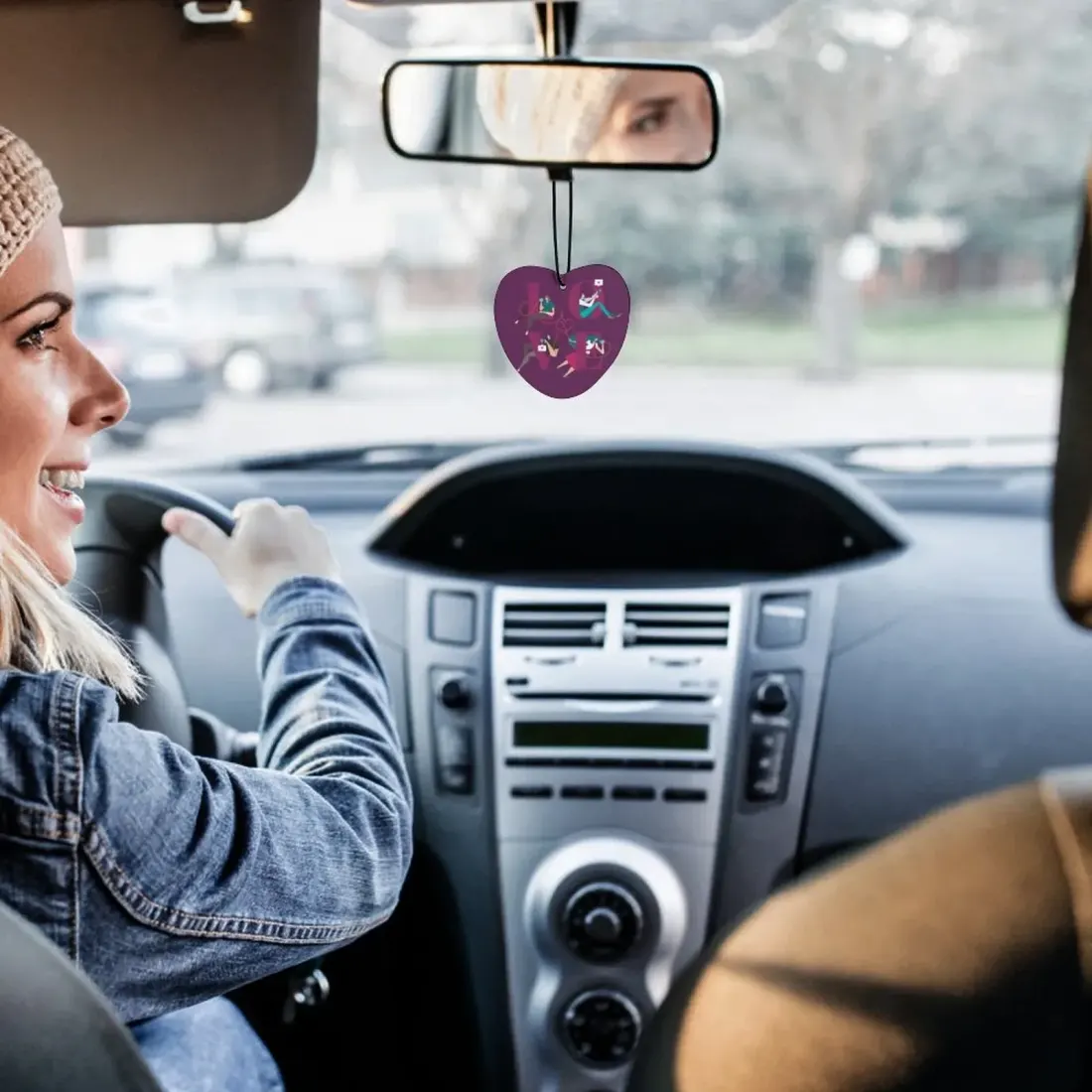 Car Air Freshener (Five Pcs)(Love Form/Rhombus) — photo 3
