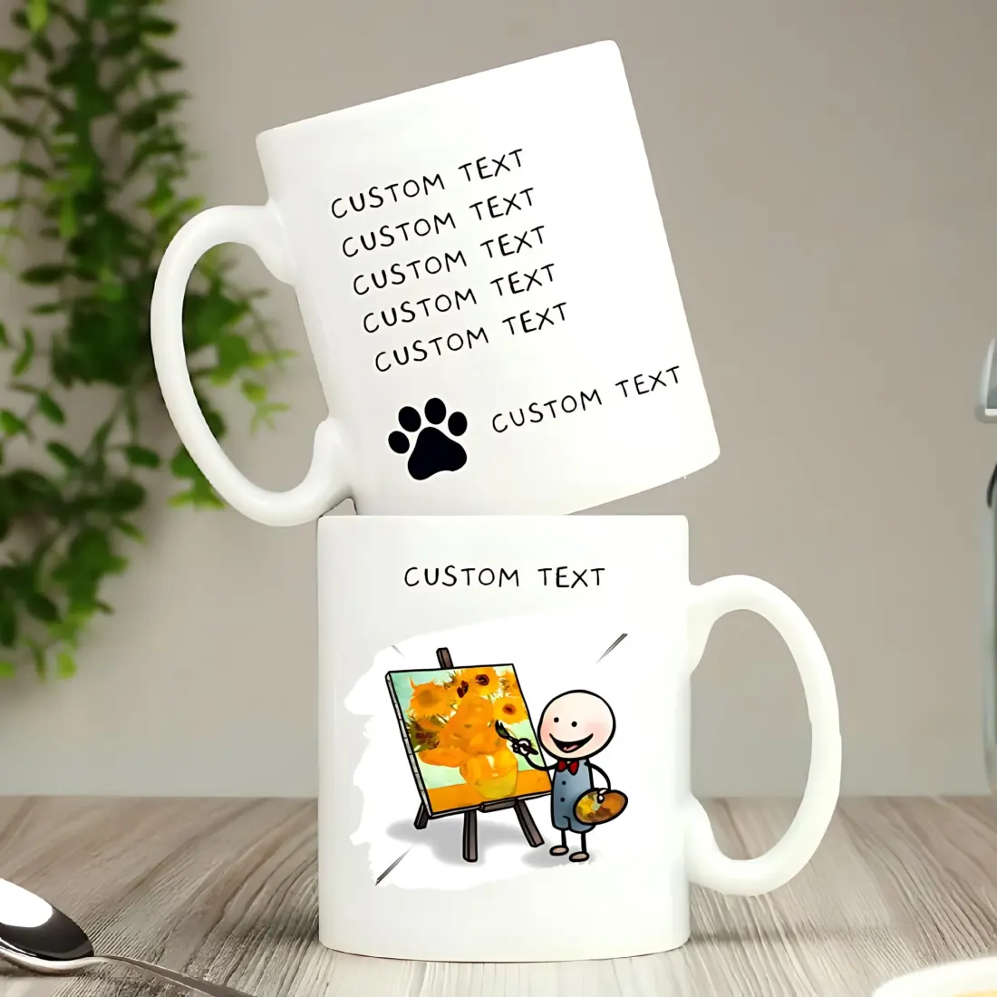 Personalised Pet Photo Mug, Custom Text Engraved Dog and Cat Keepsake Gift — photo 2