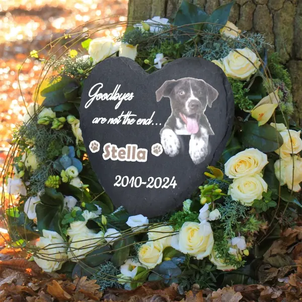 Heart-Shaped Pet Memorial Stone
