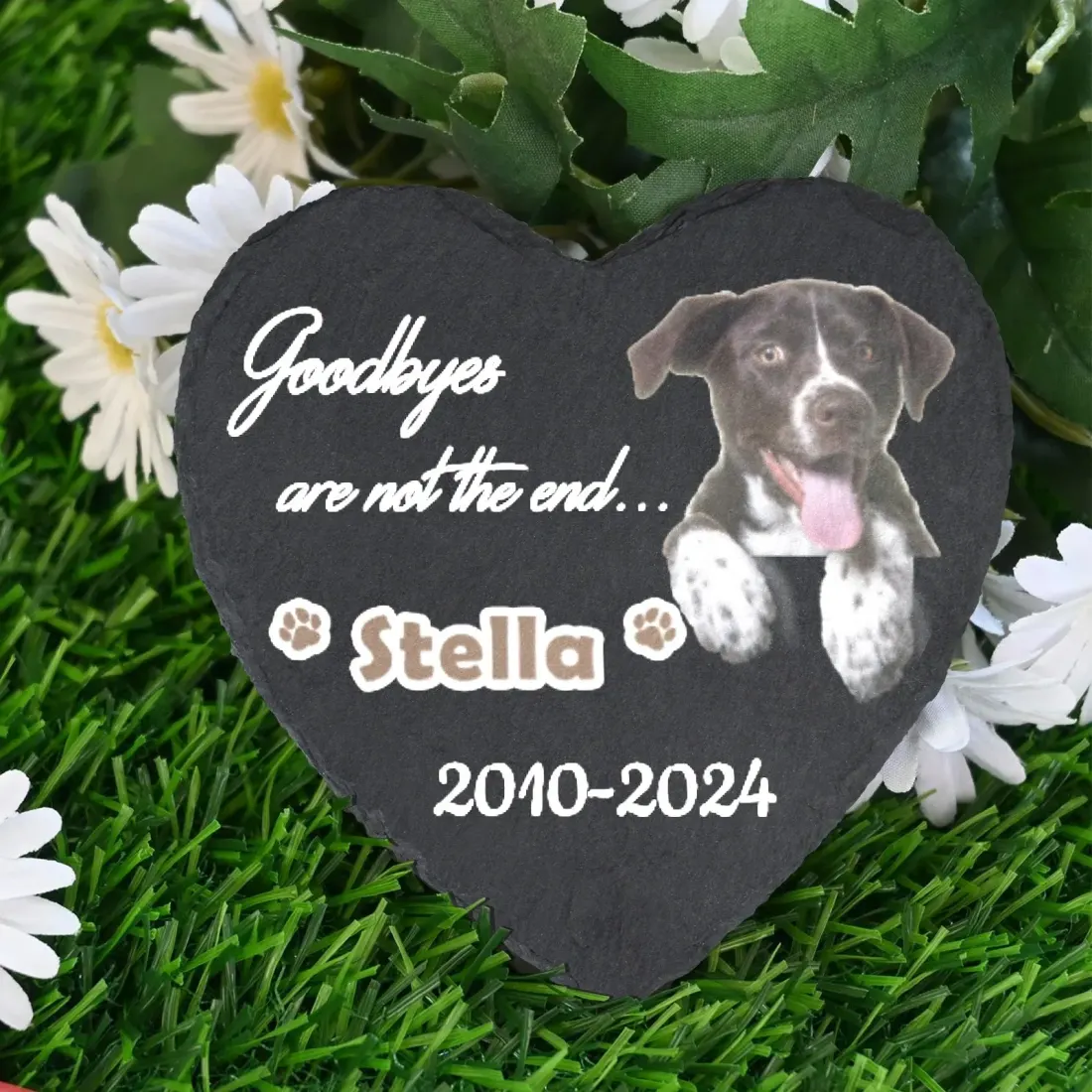 Heart-Shaped Pet Memorial Stone — photo 2