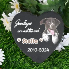Heart-Shaped Pet Memorial Stone thumbnail 2