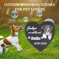 Heart-Shaped Pet Memorial Stone thumbnail 3
