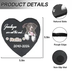 Heart-Shaped Pet Memorial Stone thumbnail 4