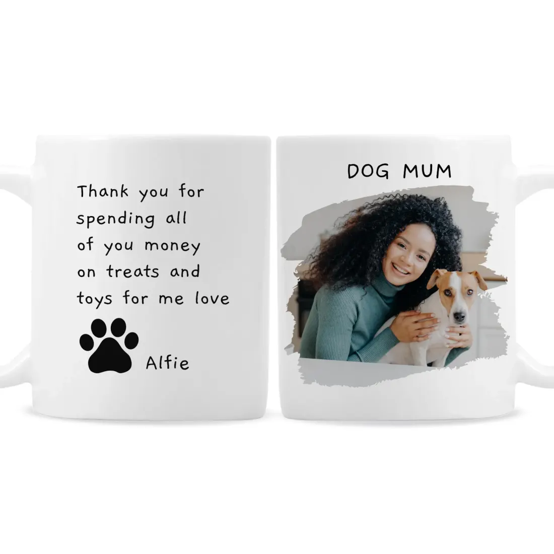Personalised Pet Photo Mug, Custom Text Engraved Dog and Cat Keepsake Gift — photo 6