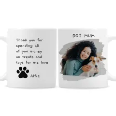 Personalised Pet Photo Mug, Custom Text Engraved Dog and Cat Keepsake Gift thumbnail 6