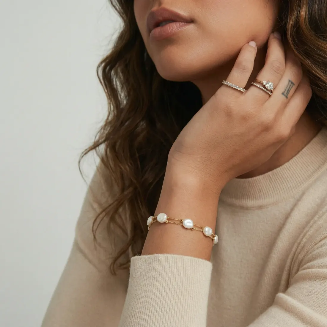 Baroque Pearl Layered Bracelet, Gift for Her — photo 3