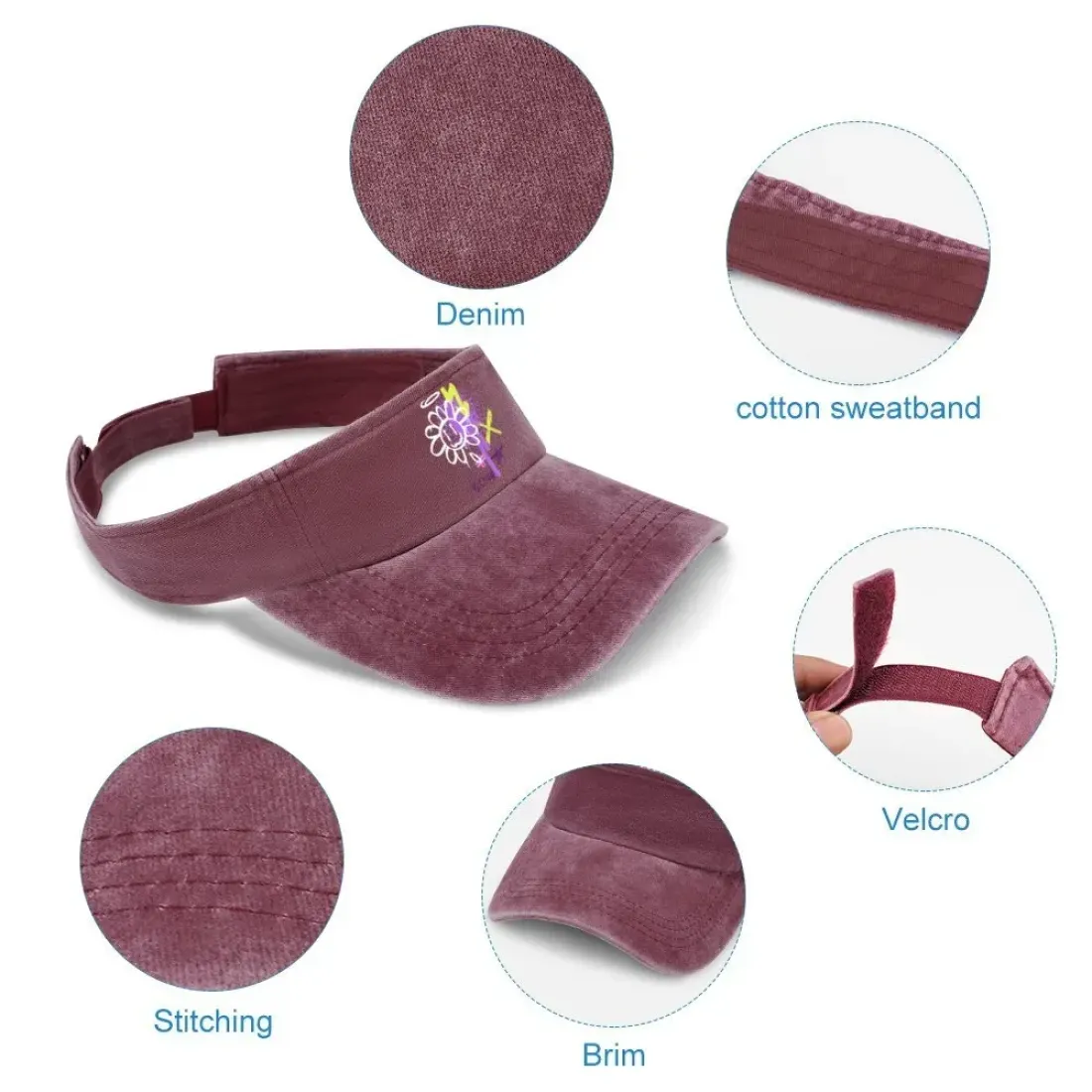 Open-top Denim Trucker Hat — photo 4