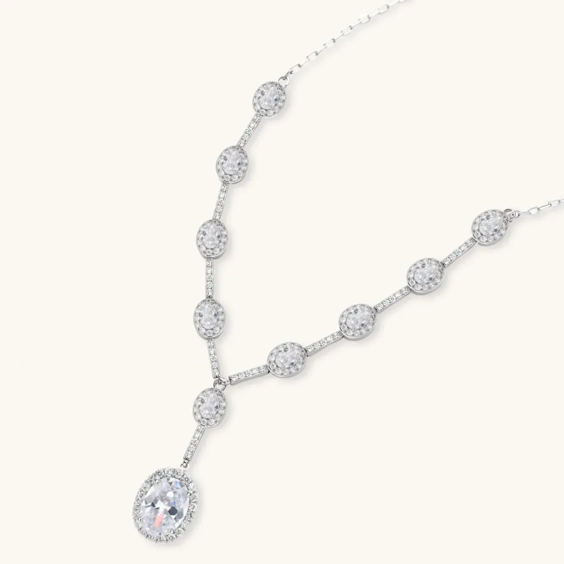 Celestial Cascade Set: White Gold Zirconia Gift for Her — photo 2