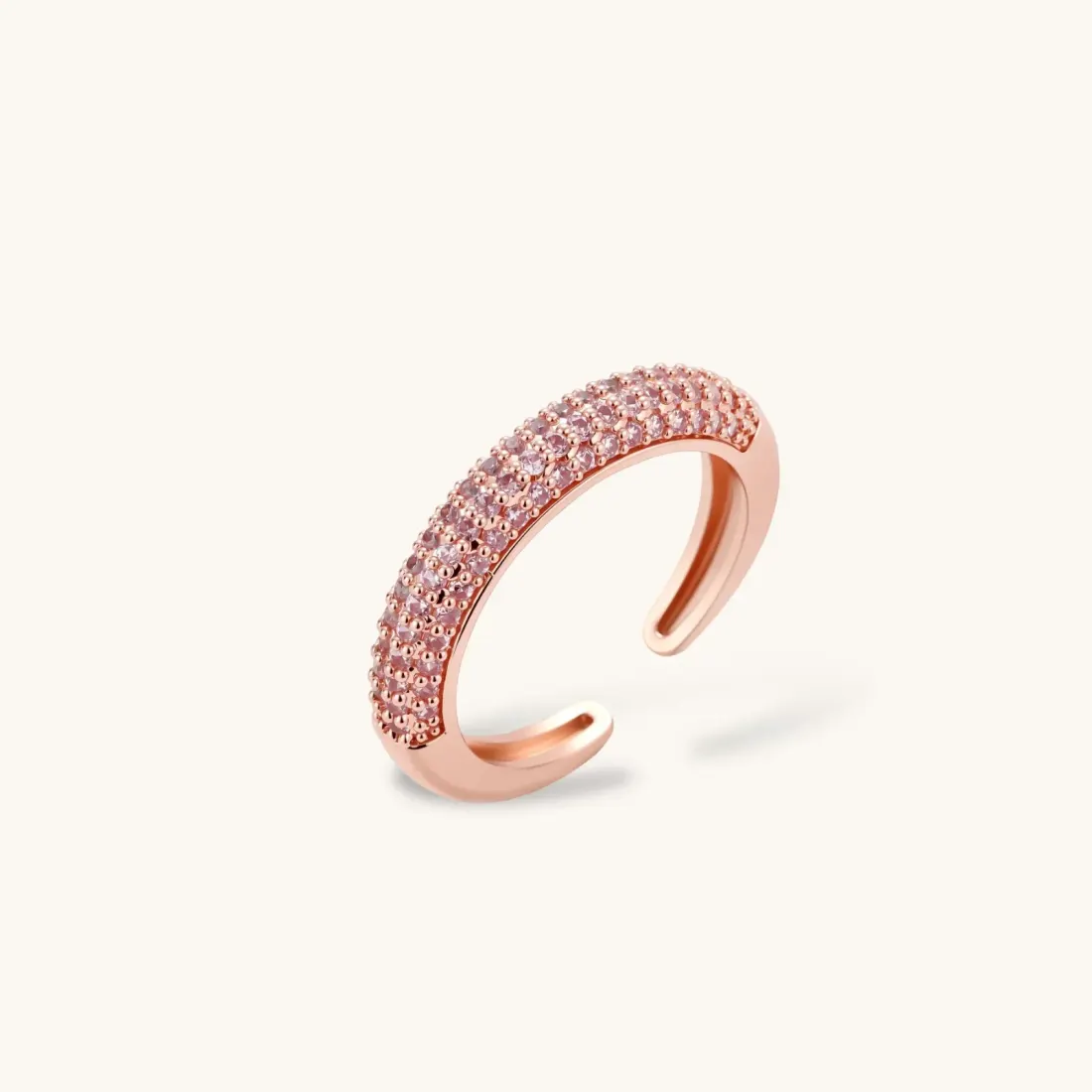 Pink Pavé Set: Rose Gold Zirconia Gift for Her — photo 4