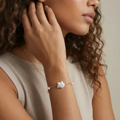 Pearl Harmony Bracelet, Gold Vermeil Gift for Her thumbnail 3