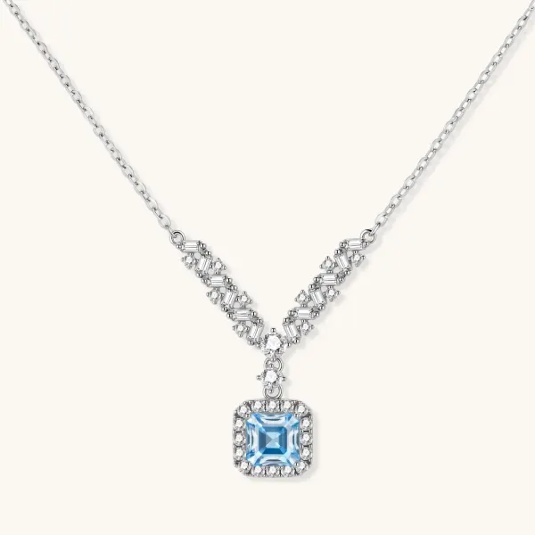 Celestial Arc Moissanite Necklace, 0.5 Ct Gift for Her
