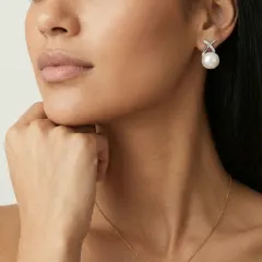 Luminous Pearl Drop Earrings Gift for Her thumbnail 6