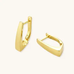 Golden Hour Huggie Earrings Gift for Her thumbnail 4