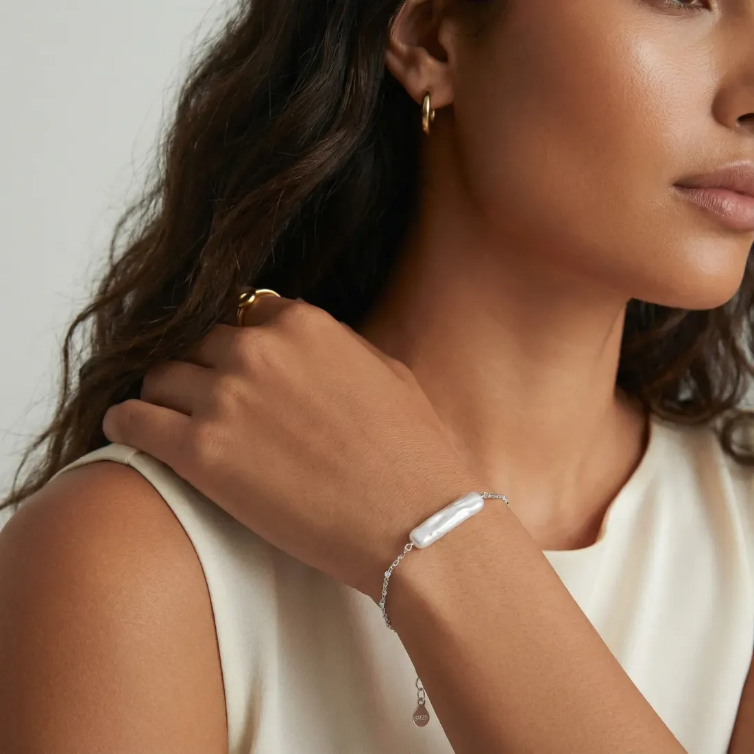 Baroque Pearl Chain Bracelet: Unique Gift for Her — photo 5
