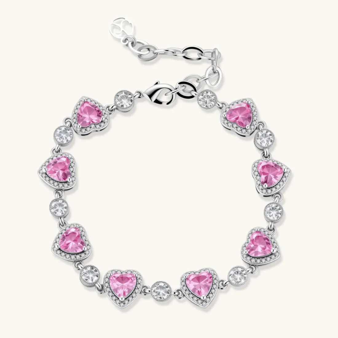 Romance Heart Set Gift for Her With Pink Zirconia — photo 3