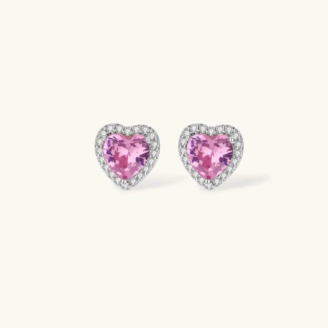 Romance Heart Set Gift for Her With Pink Zirconia — photo 5
