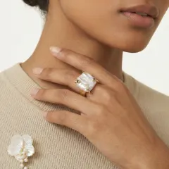 Baroque Pearl Statement Ring Gift for Her thumbnail 5