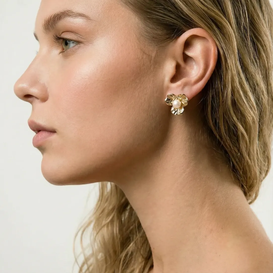 Bloom Pearl Studs: Unique Gift for Her — photo 4