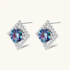 Moissanite Stud Earrings: 0.5 Ct Gift for Her thumbnail 3