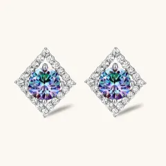 Moissanite Stud Earrings: 0.5 Ct Gift for Her thumbnail 4