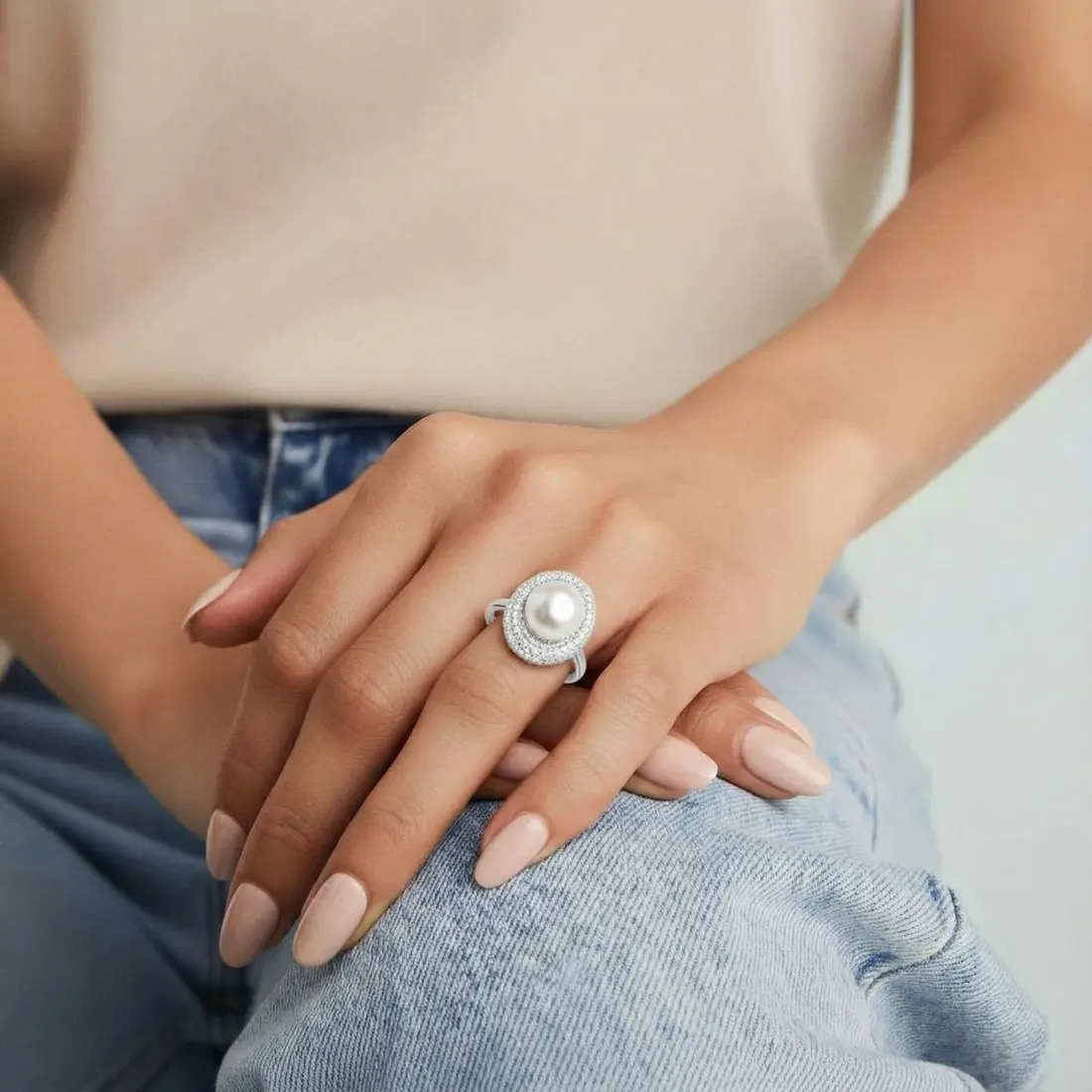 Pearl Constellation Ring: Unique Gift for Her — photo 6