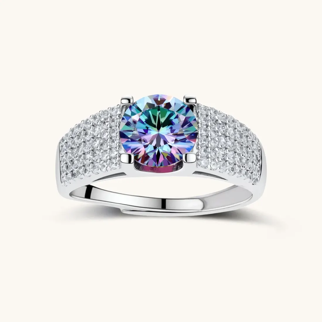 Prism Power Ring: 2 Carat Moissanite Ring Gift for Her — photo 2