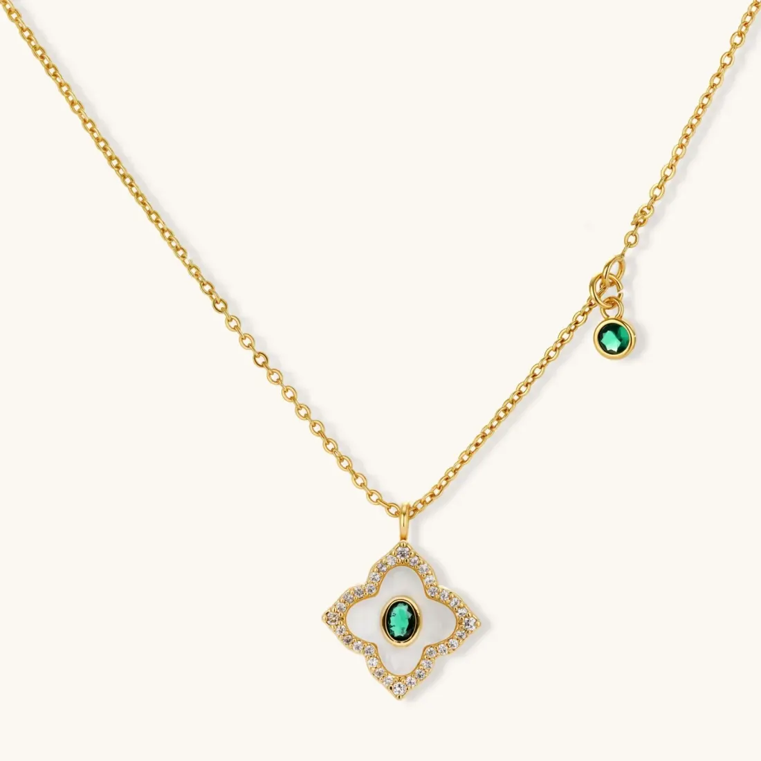Emerald Bloom Set: Gold Plated Gift for Her — photo 3