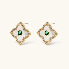 Emerald Bloom Set: Gold Plated Gift for Her thumbnail 4